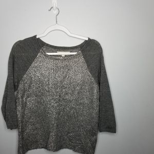 Womens size small Ann Taylor Loft gray sweater S